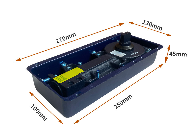 Steel Material Concealed Hidden Frameless Glass Door Floor Spring Patch Fitting Manufacturer in China