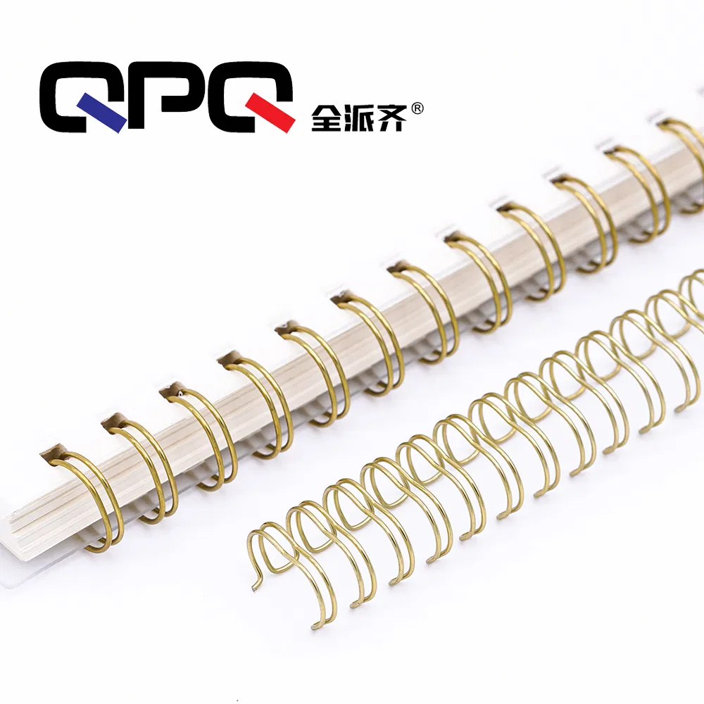 Beautiful Color Pet Coated Steel Wire Double Loop Binding Spiral for Notebook & Calendar