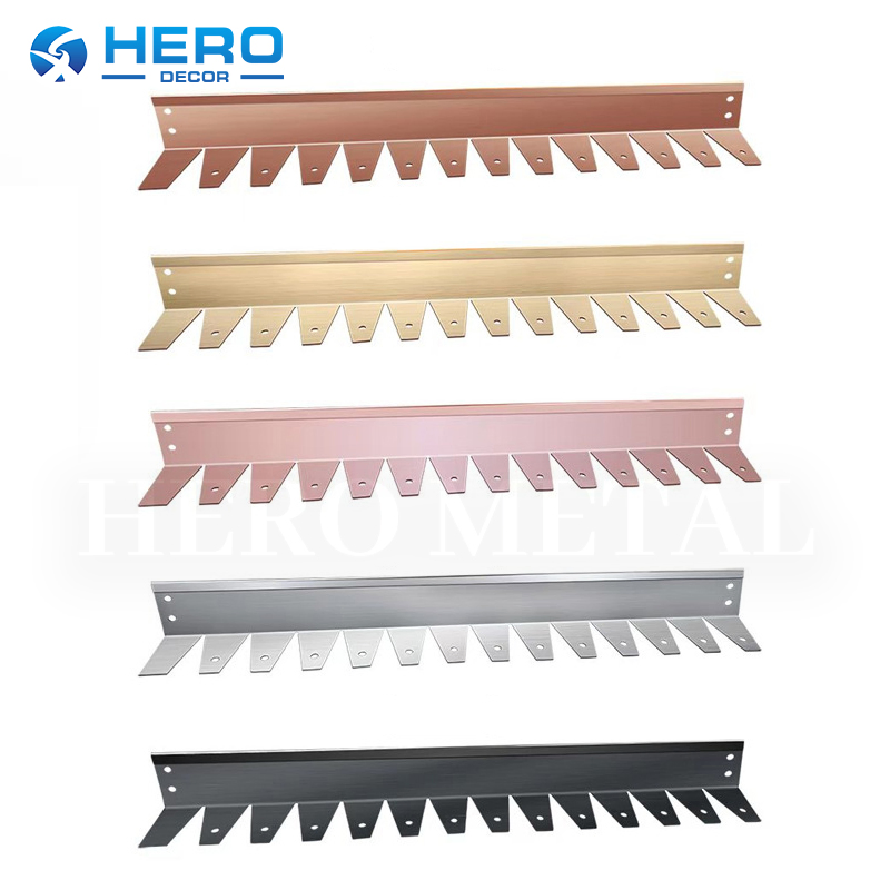 Size Bendable Grass Border Corrosion-Resistant Customized Aluminium Garden Flower Bed Landscape Edging Border Hero Metal Flower Bed No-Dig Edge Strip
