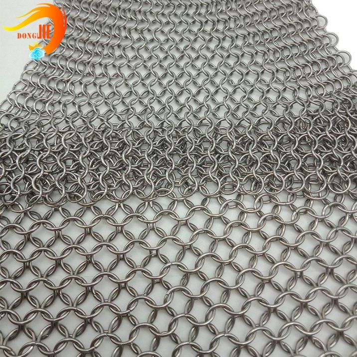 Custom Stainless Steel Coil Wire Chain Link Curtain Mesh for Decoration