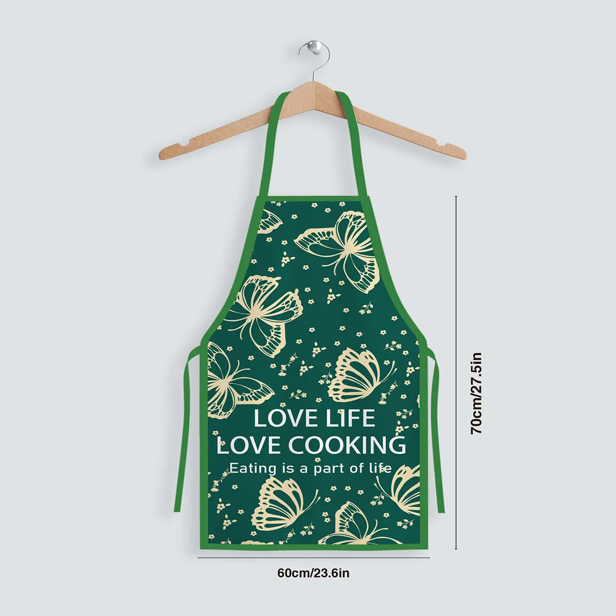 Apron, Kitchen Apron, Home Apron, Work Apron, Indoor Apron, Polyester Fabric, Waterproof Waterprint Apron