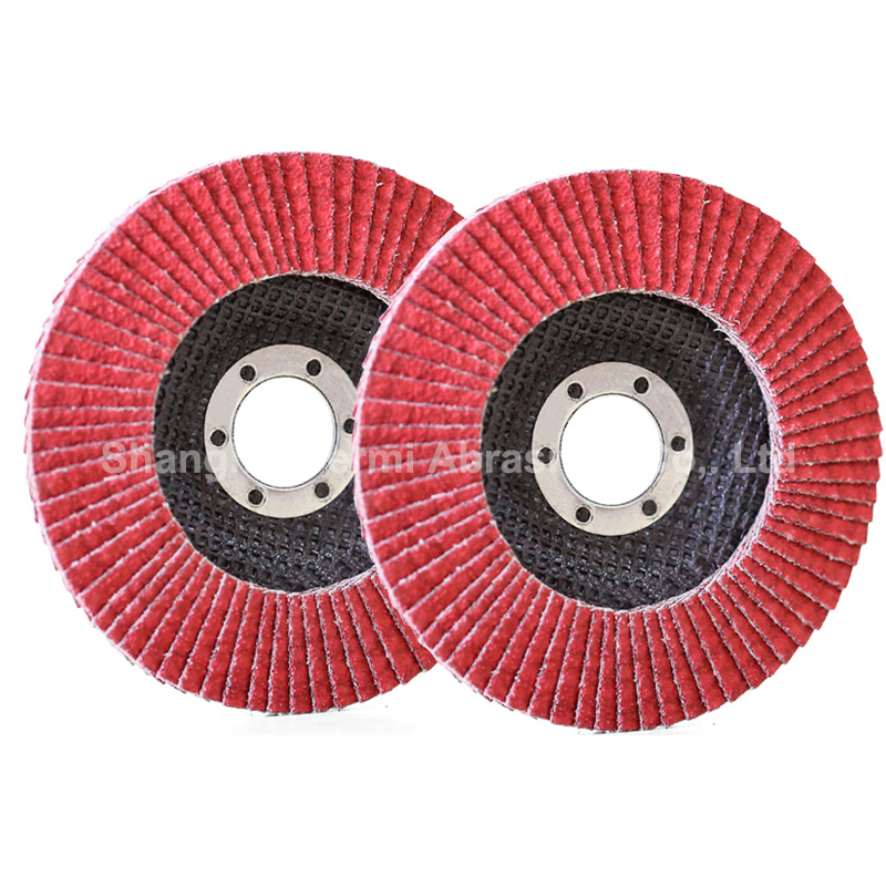 125X22mm T27 T29 Premium Ceramic Zirconia Alox Flap Disc with Plastic Fiber Backing