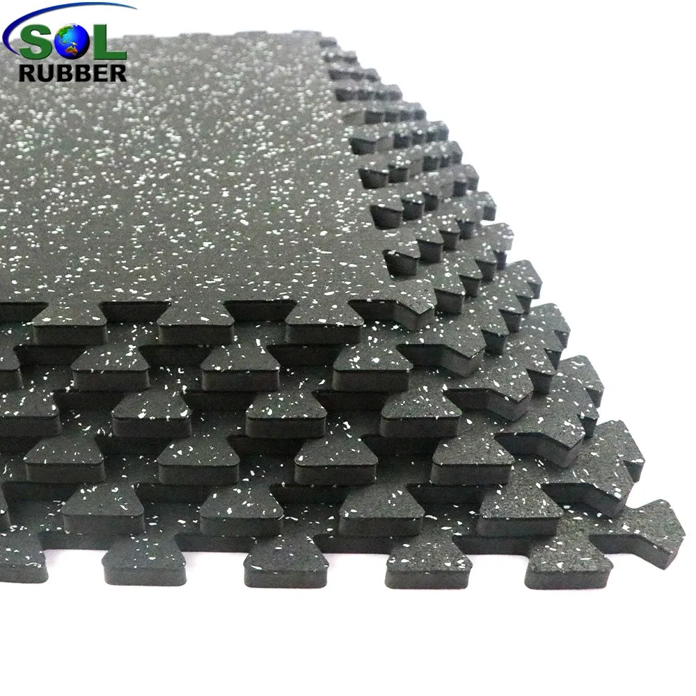 Sol Rubber Non-Toxic Rubber Top EVA Puzzle Tiles Gym Flooring