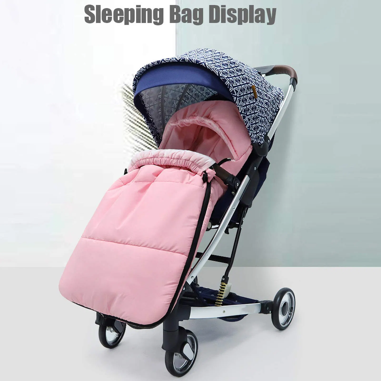 Wholesale Pram Footmuffs Comes with Warm Soft Polar Fleece Windproof Bunting Bag