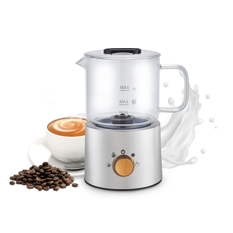 Large Capacity Automatic 4 in 1 Custom Cappuccino Electric Milk Frother and Heater