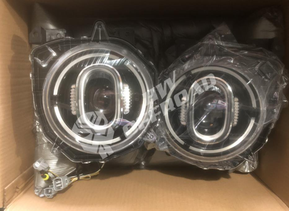 Светодиодные фары для Suzuki Jimny 2019-2023 с динамическими поворотниками