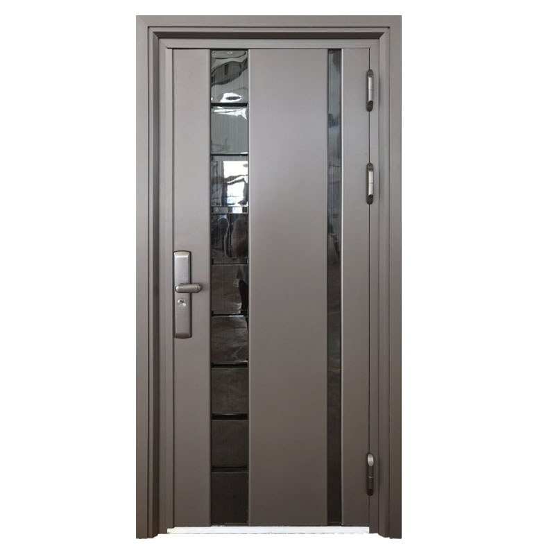 Wholesale Factory Sale High End Luxury Entrance Door for Villa House Customizable Pattern Size Security Aluminum Metal Stainless Steel Door