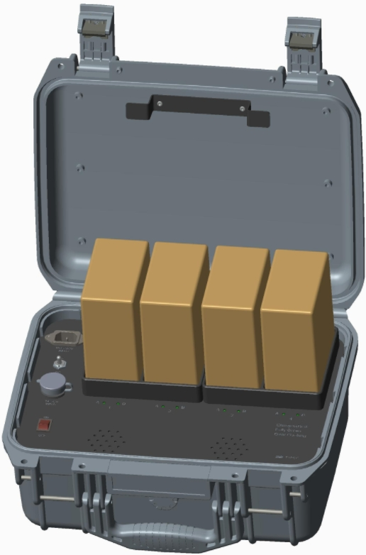 Field Use Four Bay Charger for Bb2590
