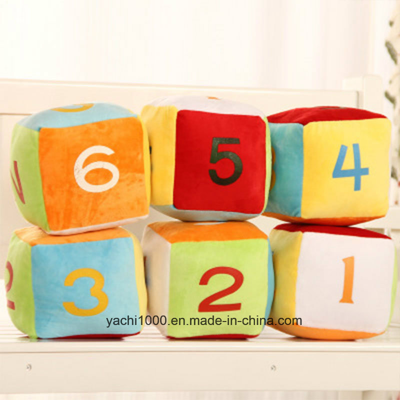 Colorful Stuffed Plush Dice for Kids