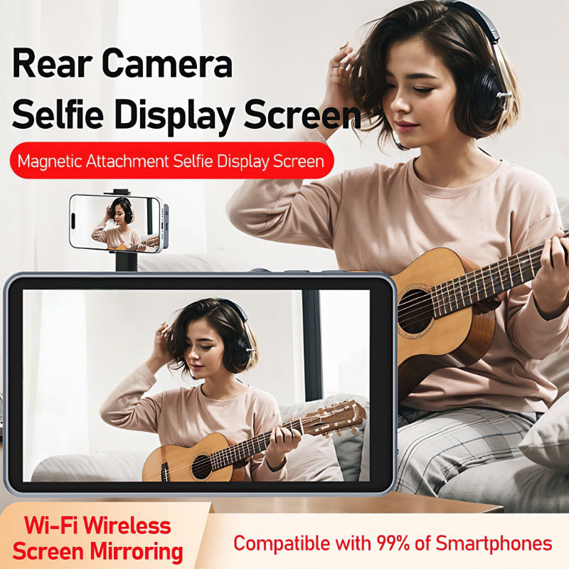 Mobile Phone Selfie Wireless Screen Projector Suitable for Selfie Live Broadcast Rear Camera Rear Selfie Magnetic Screen Device