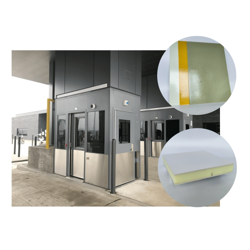 FRP Composite Fiberglass Sandwich Panel for Parking Booth/Portable Guard Booth