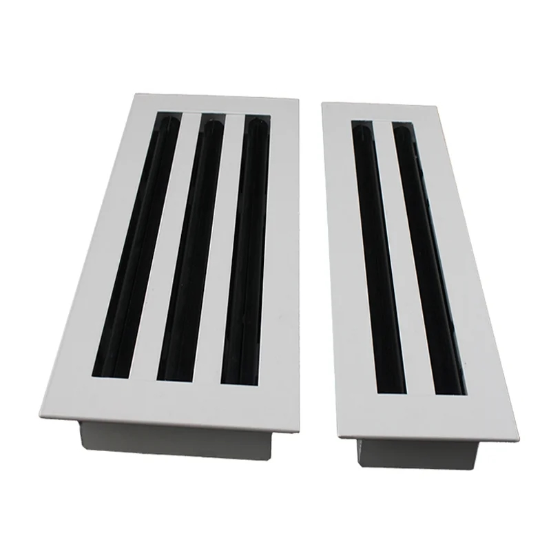 Ceiling Mounted Sprayed Aluminum Linear Slot Diffuser with Adjustable Blades