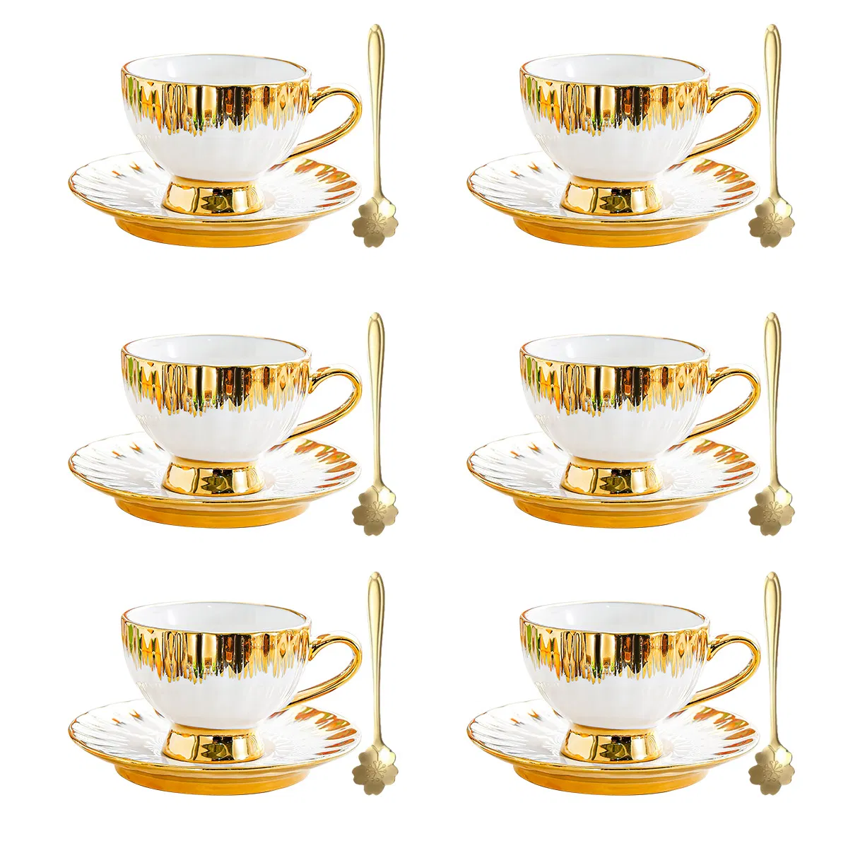 Чайный сервиз с позолотой, 100 мл, 1 шт.