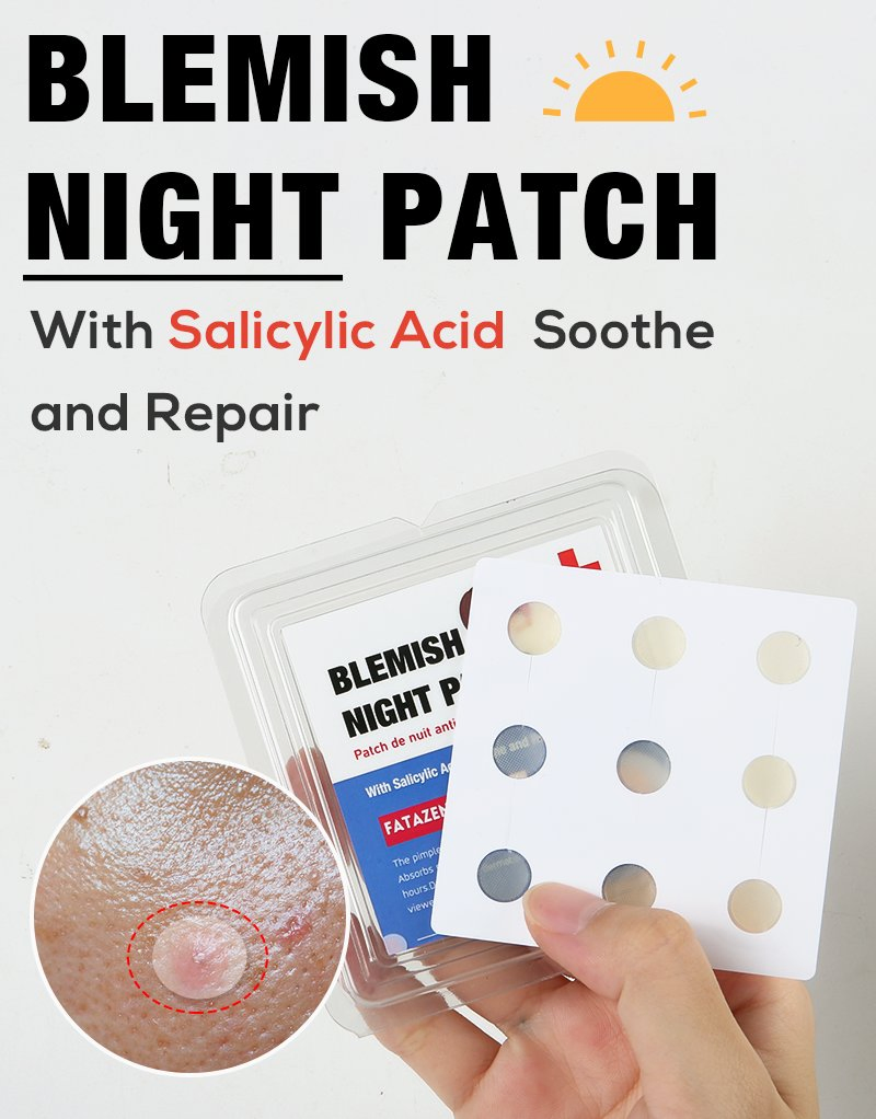 Natural Mild Non-Irritating Blemish Night Salicylic Acid Soothing Repair Acne Patch