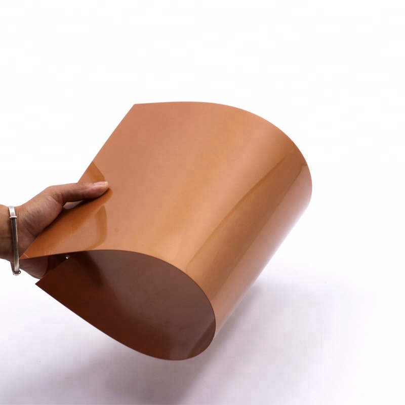 Anti Oil High Glossy Coffee PETG Film for Furniture Panel Decoration