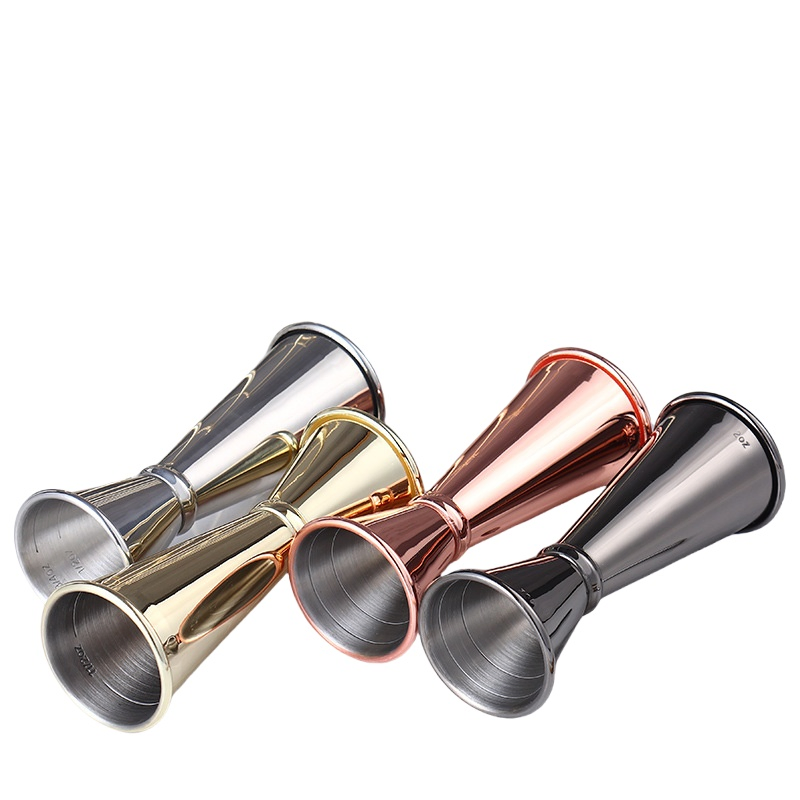 Roll-Edged 304 Stainless Steel Double-Headed Jigger