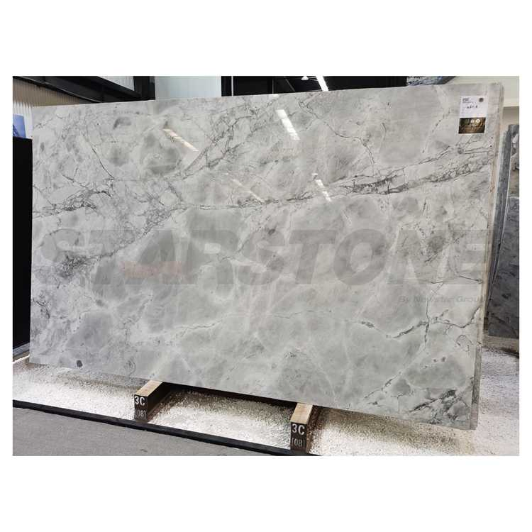 Starstone Fantasy Gray Marble Quartzite Slabs Ash Ireland Stone Slabs Grey Quartzite Natural Exterior Wall Cladding Slabs