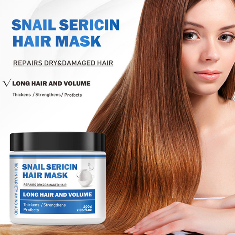 All Natural Snail Sericin Hair Mask for Repair Dry & Damaged Hair