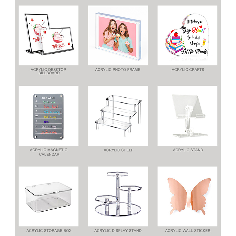 Fashion Custom Factory Creative Advertising Board Detachable Acrylic Display Billboard