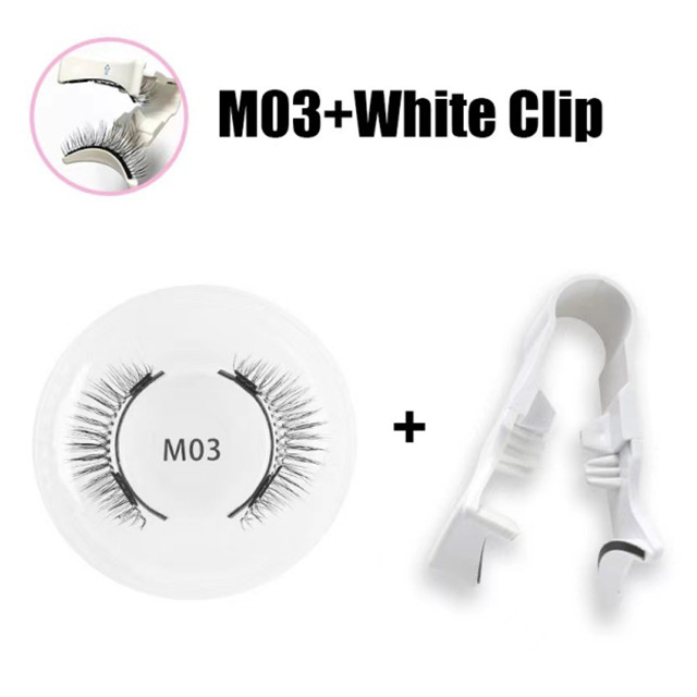 Hot Sell Non-Adhesive Magnetic with Clip Pair for Reusable Magnetic False Eyelashes