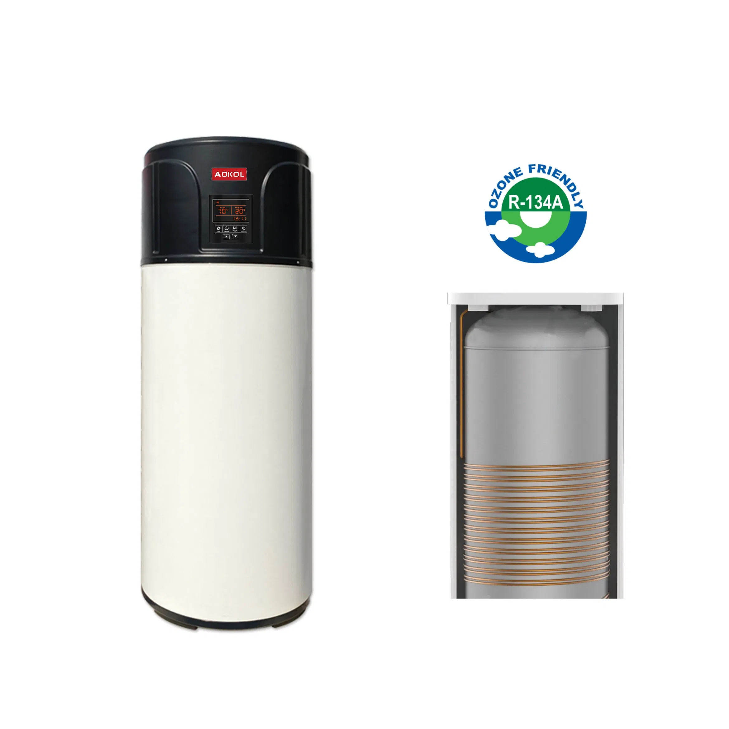 China Aokol How Selling New All in One Air to Wter Heat Pump Water Heater, Domestic Water Heater. Solor Water Hearer.