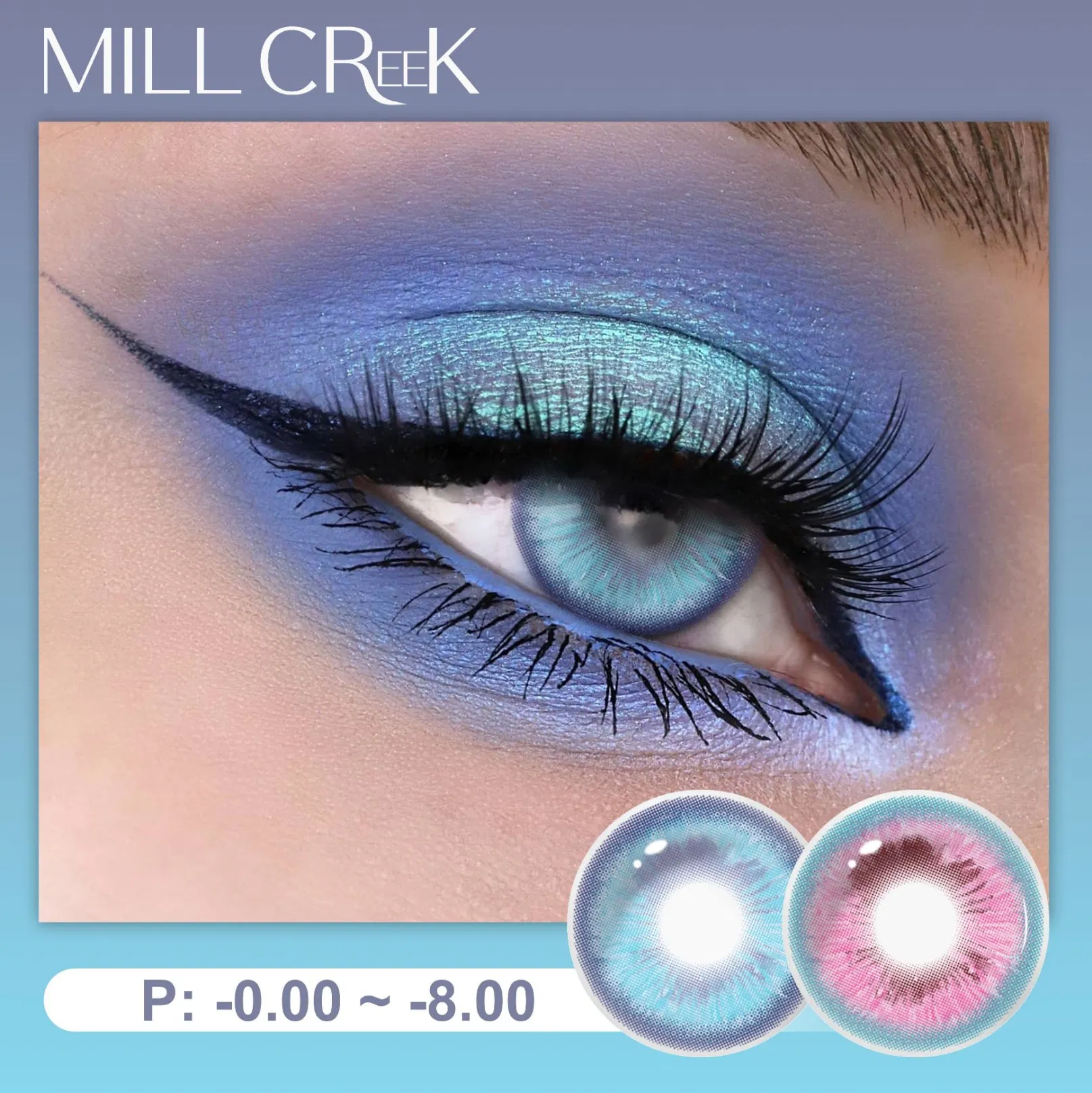 OEM Millcreek Halloween Cosplay Crazy Eye Contact Lenses Gojo Satoru Blue Soft Eye Contacts CE and FDA Approved