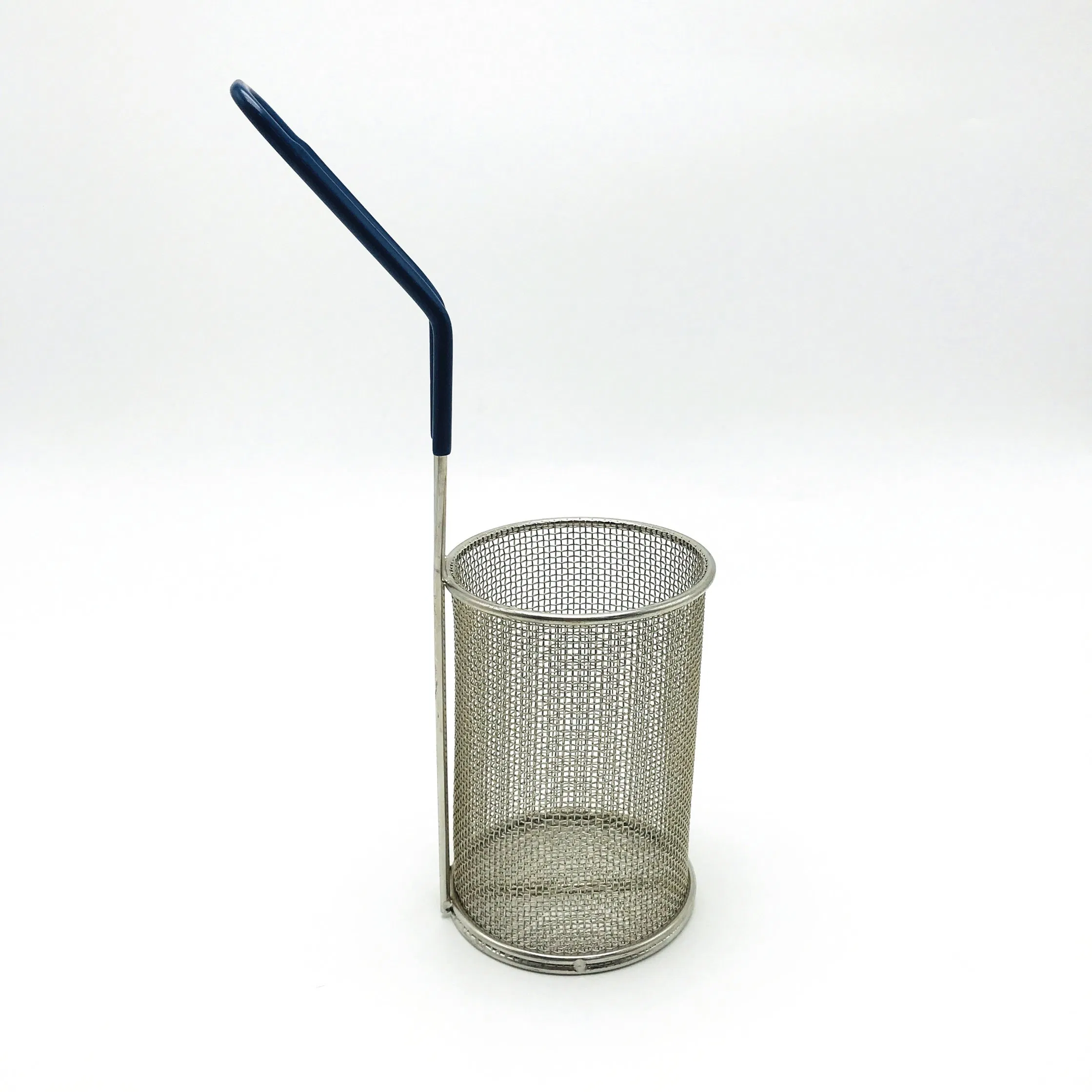 Stainless Steel Pasta Insert, Pasta Strainer Basket Mesh Strainer, Noodle Strainer with Handle for 1 Pound Pasta