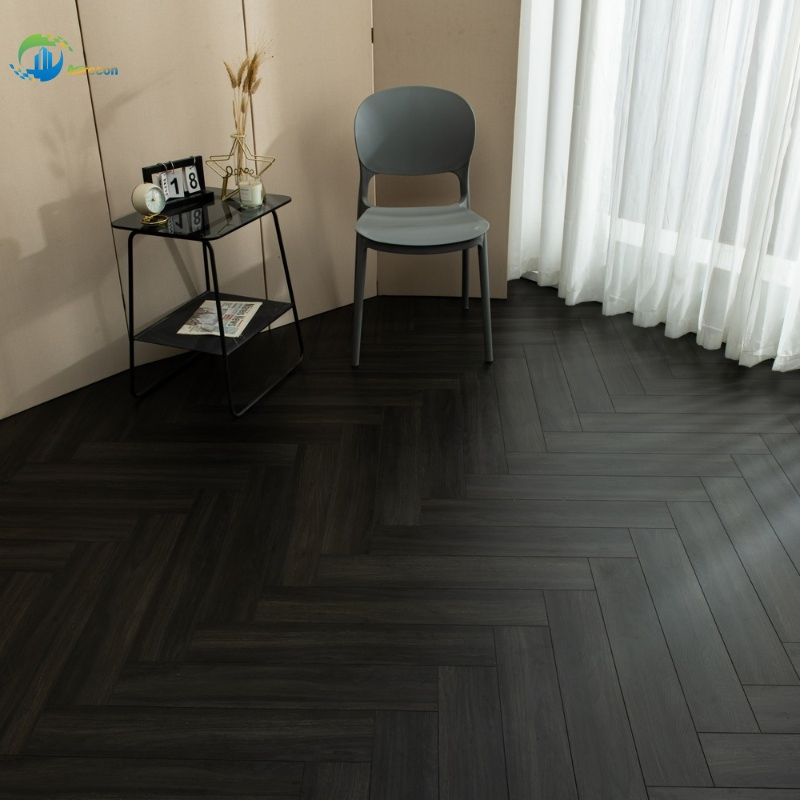 Simple Grey Herringbone Pattern New Three-Layer Engineered Wood Flooring