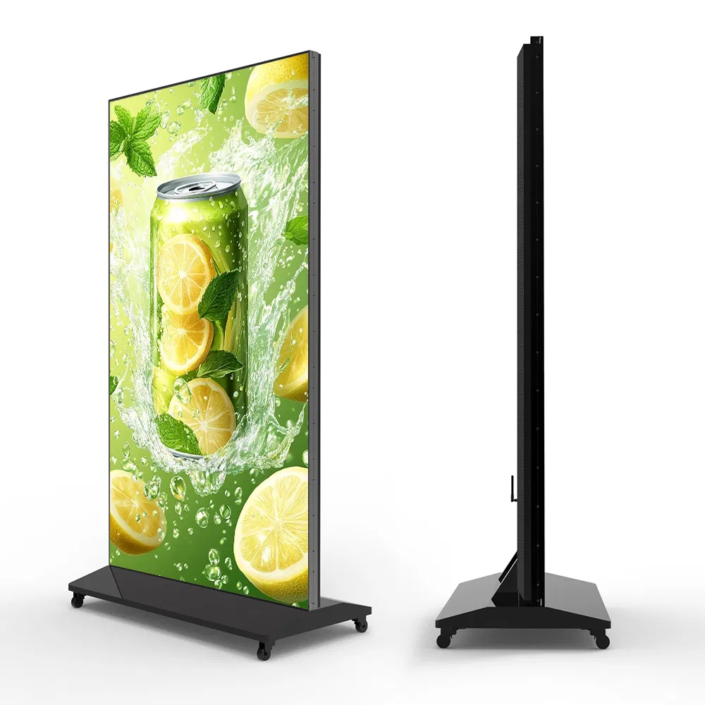75-Inch Vertical Narrow-Bezel Full-Display Advertising Machine, Indoor High-Definition, with Both Offline and Online Versions