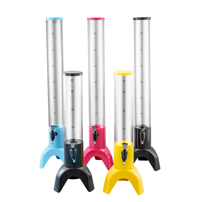 Daosheng Wholesale Drinking Beverage Liquor Juice Margarita Drink Tower Plastic Beer Tower Dispenser