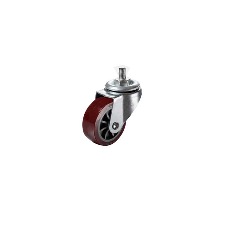 Heavy Duty Fixed Type Double Ball Bearing Rubber Caster (C-9)