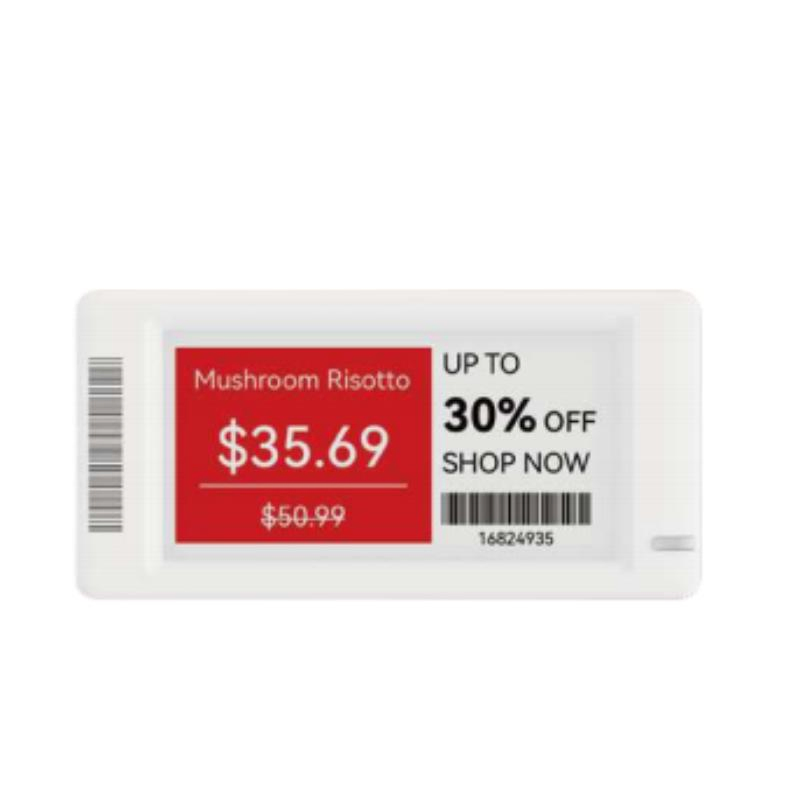 2.4GHz Wireless Cloud E-Ink Price Tag Four Color Electronic Shelf Label ESL