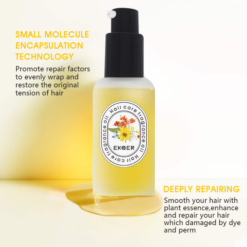 Private Label Organic Hair Nourishing Care Essential Oil Hair Silk Serum Essential Oil Women Black Hair Care Products