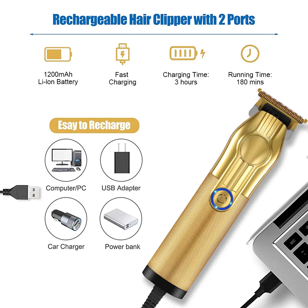 USB Rechargeable Cordless Hair Clipper