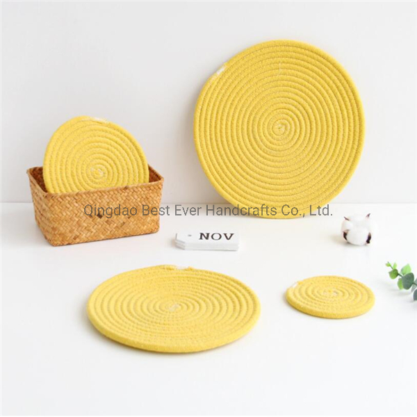 Woven Coasters Hot Pads Mats for Drink Home Kitchen