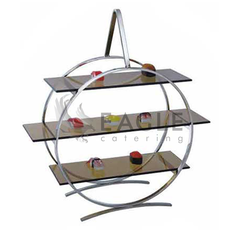 Stainless Steel Food Display Shelf Rack Riser