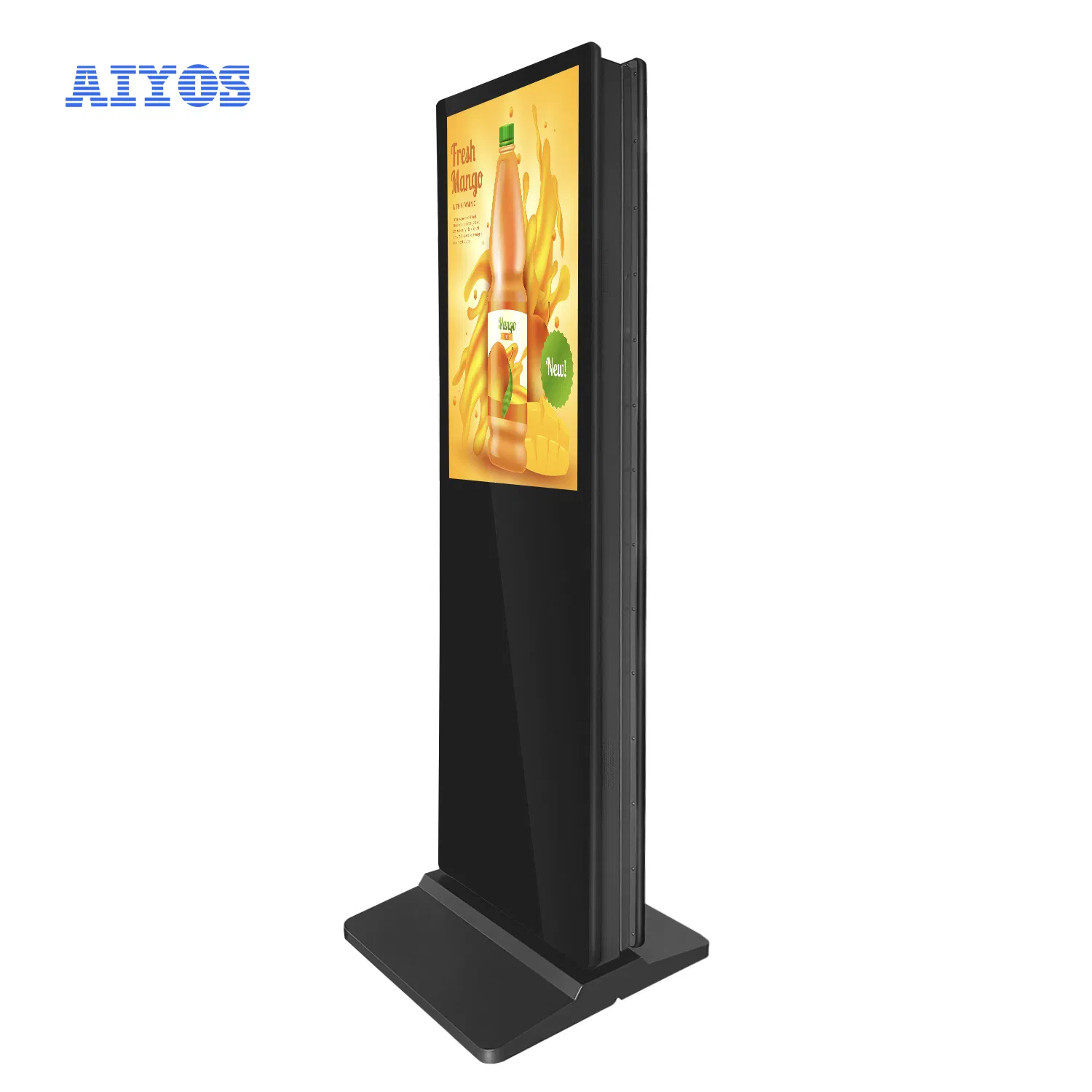 43 49 50 55 65 Inch Commercial LCD Floor Stand Smart Totem Kiosk Interactive Touch Screen Digital Signage Advertising Equipment
