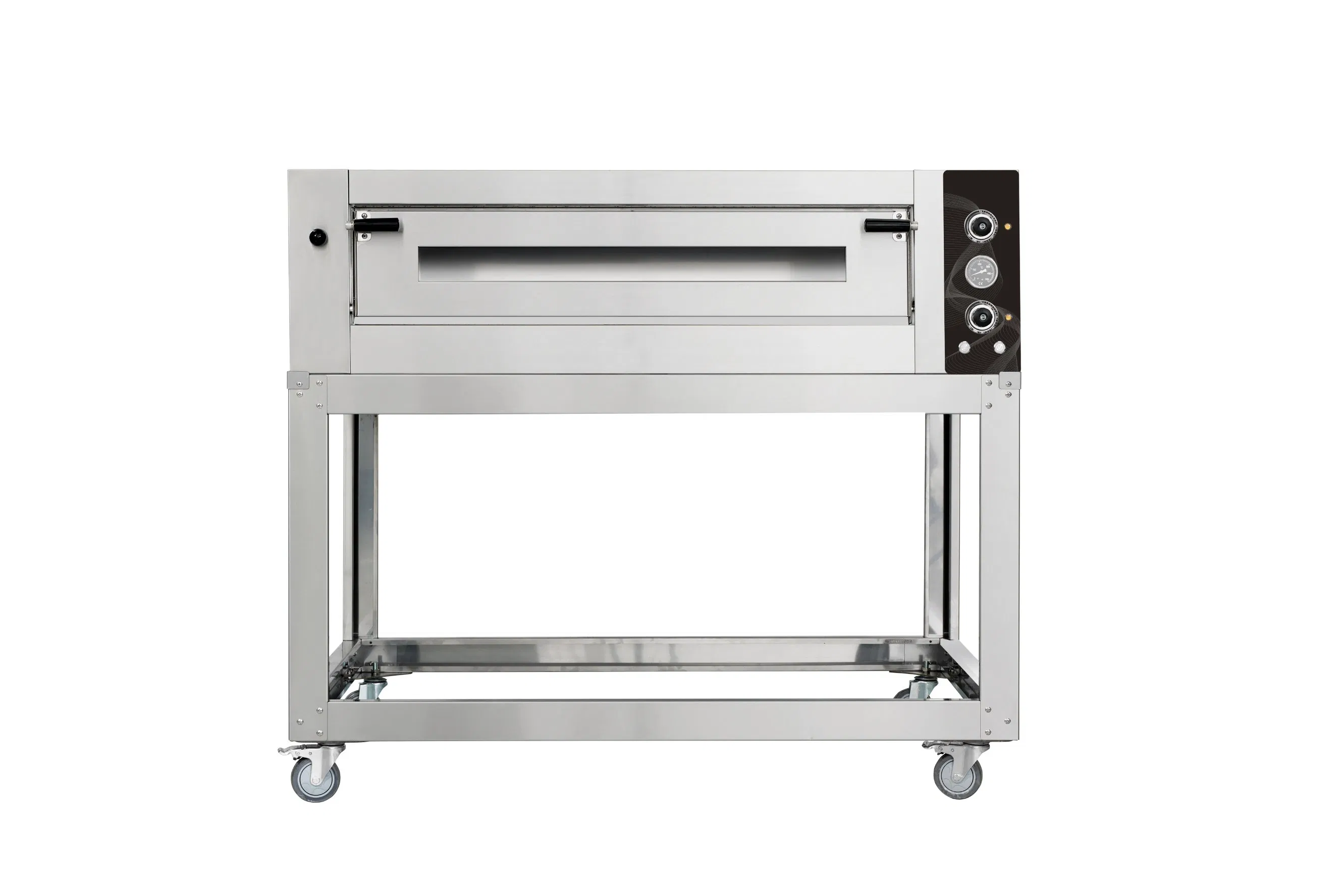 Two Deck Electric Commercial Pizza Oven with Adjustable Temperature and Timer Control