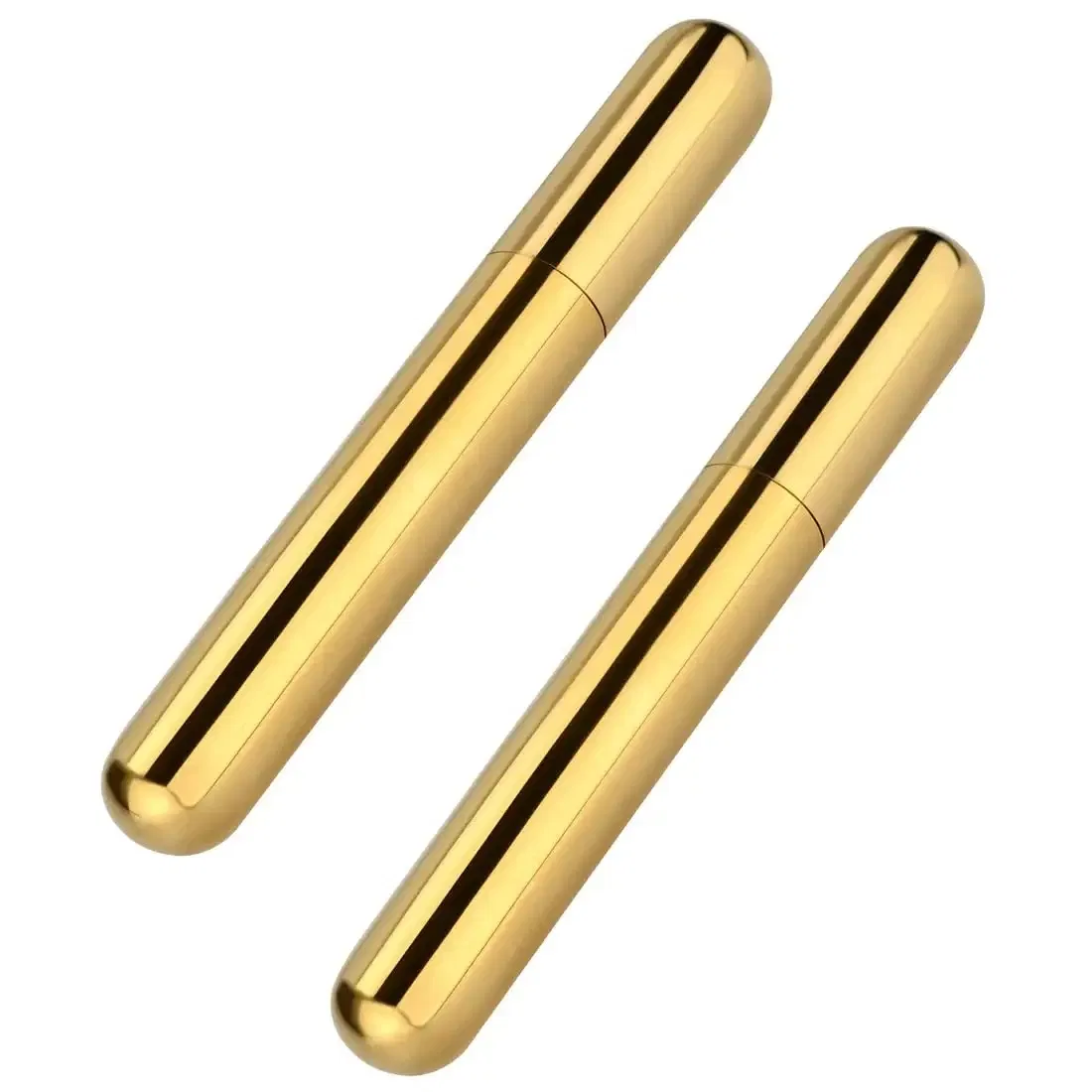 Golden Stainless Steel Portable Carrying Cigar Box Tube