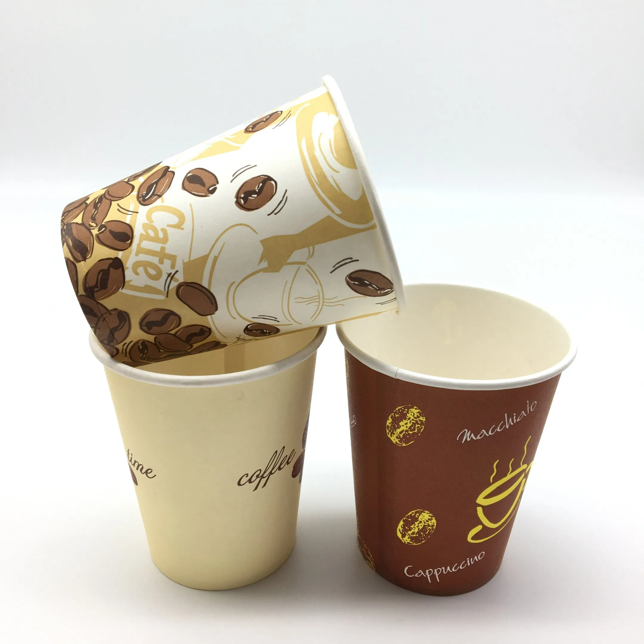 Бумажные стаканчики для кофе с флексопечатью