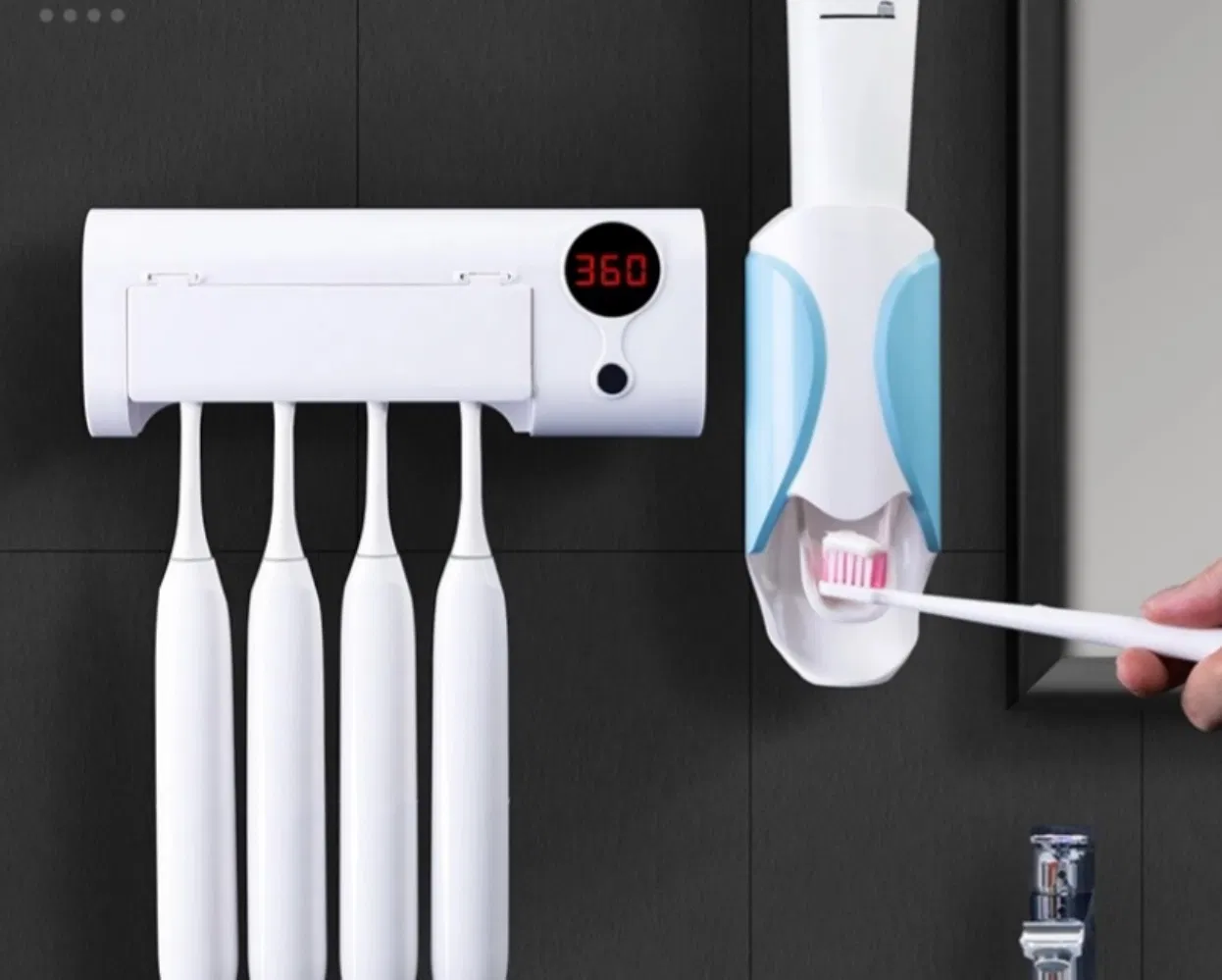 УФ-стерилизатор для зубных щеток с держателем