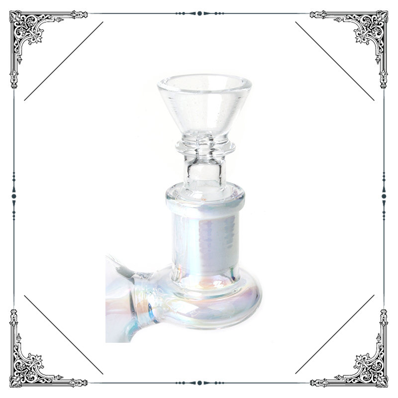 Phoenix Glass 9 Inches Holographic Rainbow Recycler Glass Hookah Smoking Water Pipe Oil DAB Rig Wholesale