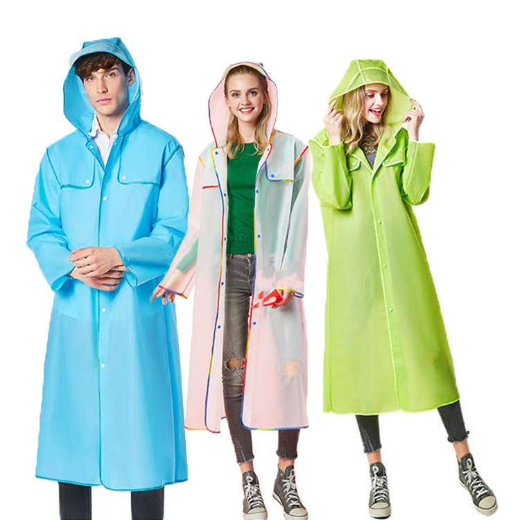 Custom Logo EVA Rain Poncho Manufacturer for Outdoor Activities