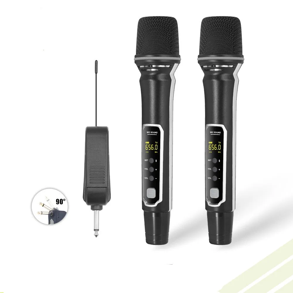 Hot Selling Adjustable Frequency Charging Model Singing Conference Audio Wireless Microphone