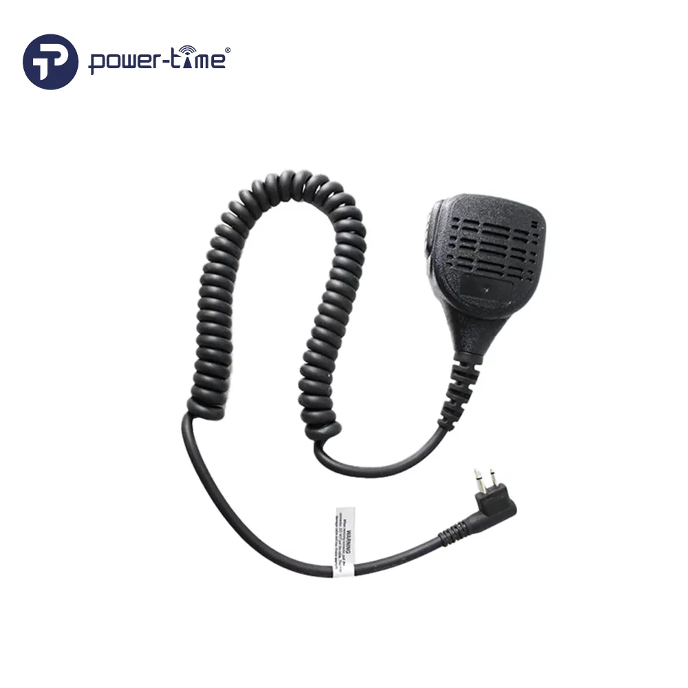 Rugged Design Portable Remote Speaker Microphone IP55 Rated for Walkie-Talkie