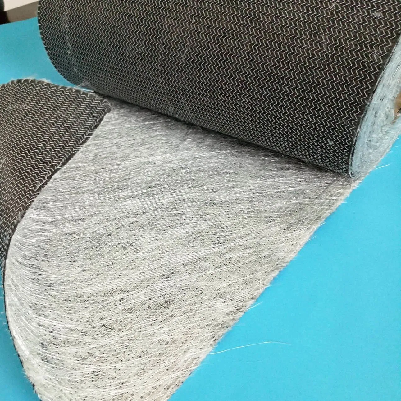 Carbon Tissue Backed Fiberglass Stitch Mat for Conductive Profile