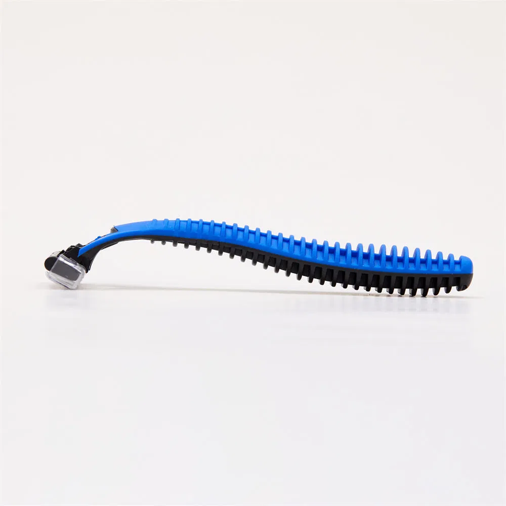 Hot Sale Portable Disposable Hand Razor Plastic Handle Three Blade