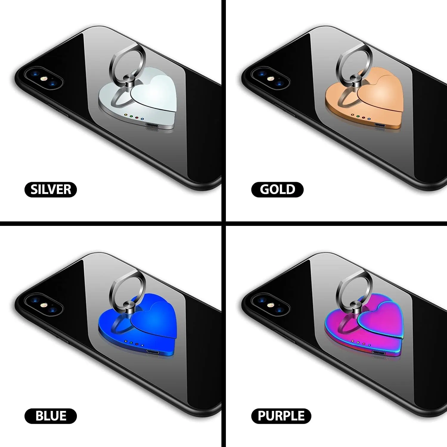 Newest USB Cigarette Lighter Magnetic Phone Holder Stand Ring Clip for Phone