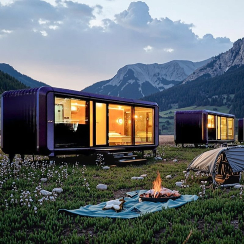 Steel Expandable Capsule House System Grow Your Space as Needed