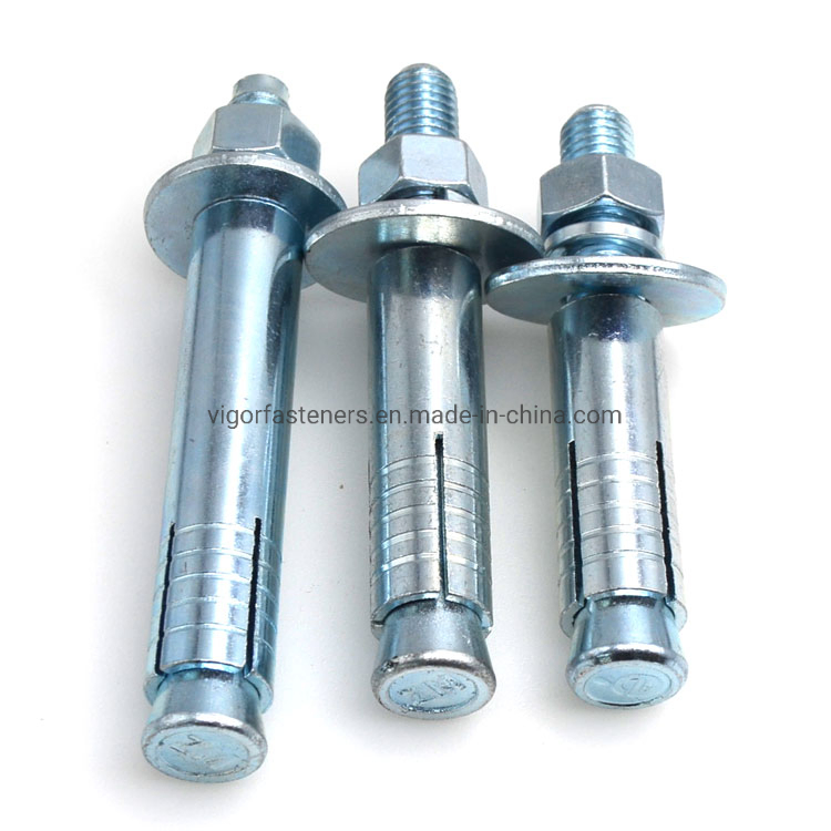 Galvanized Chemical Anchor Bolt Expansion Mechanical Bolt Double Sleeve Cone Bolt Sleeve Anchor for Building Construction